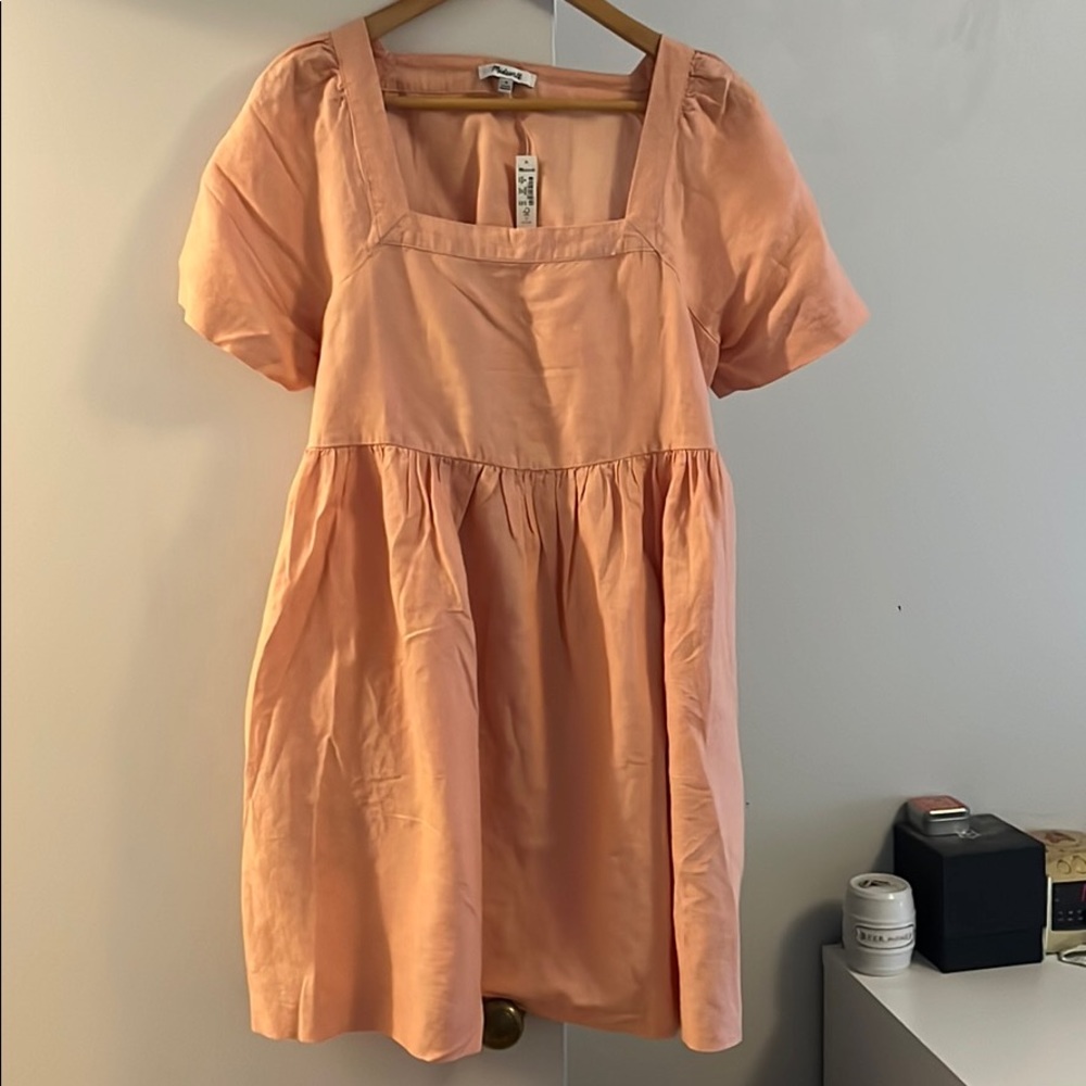 Peach Madewell Dress linen